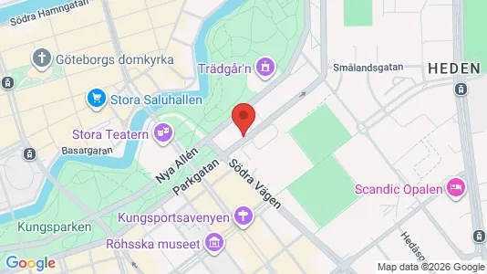 Kontorslokaler att hyra i Göteborg Centrum - kort over placeringen