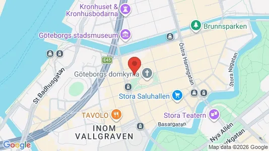 Kontorslokaler att hyra i Göteborg Centrum - kort over placeringen