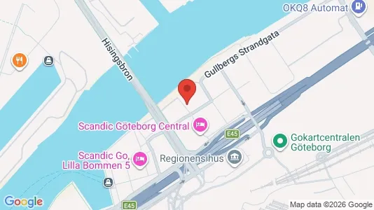 Kontorslokaler att hyra i Göteborg Centrum - kort over placeringen