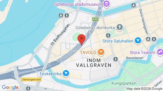 Kontorslokaler att hyra i Göteborg Centrum - kort over placeringen