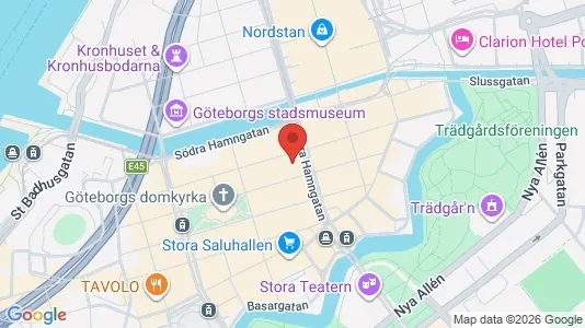Kontorslokaler att hyra i Göteborg Centrum - kort over placeringen