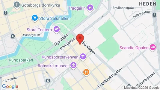 Kontorslokaler att hyra i Göteborg Centrum - kort over placeringen