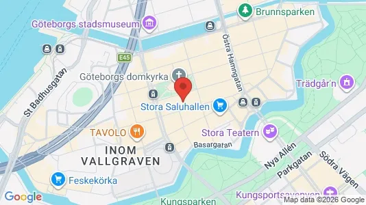 Kontorslokaler att hyra i Göteborg Centrum - kort over placeringen