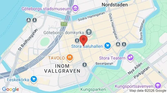 Kontorslokaler att hyra i Göteborg Centrum - kort over placeringen