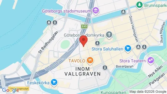 Kontorslokaler att hyra i Göteborg Centrum - kort over placeringen