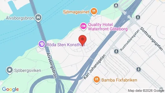 Kontorslokaler att hyra i Majorna-Linné - kort over placeringen