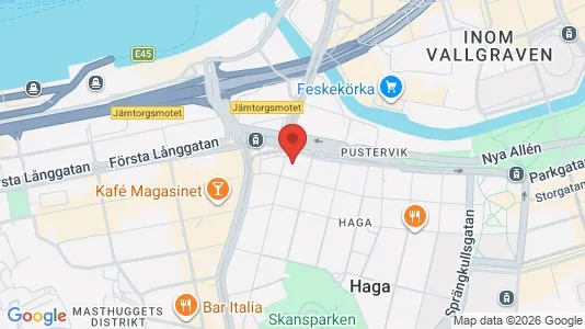 Kontorslokaler att hyra i Göteborg Centrum - kort over placeringen