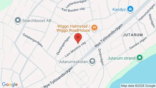 Kontorslokaler att hyra i Halmstad - kort over placeringen