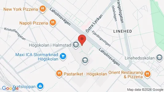 Kontorslokaler att hyra i Halmstad - kort over placeringen