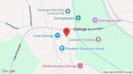 Kontorslokaler att hyra i Halmstad - kort over placeringen