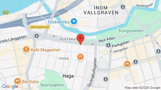 Kontorslokaler att hyra i Göteborg Centrum - kort over placeringen