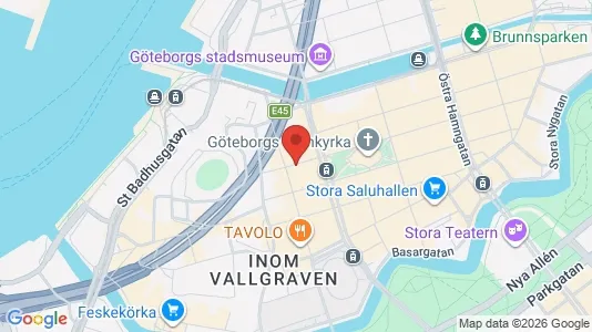 Kontorslokaler att hyra i Göteborg Centrum - kort over placeringen