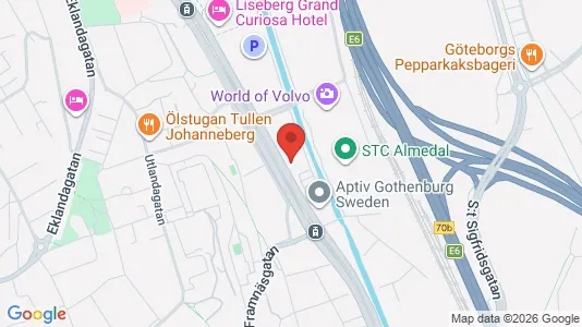 Kontorslokaler att hyra i Johanneberg - kort over placeringen