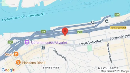 Kontorslokaler att hyra i Majorna-Linné - kort over placeringen