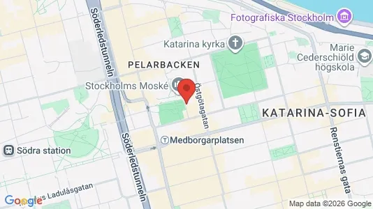 Kontorslokaler att hyra i Södermalm - kort over placeringen