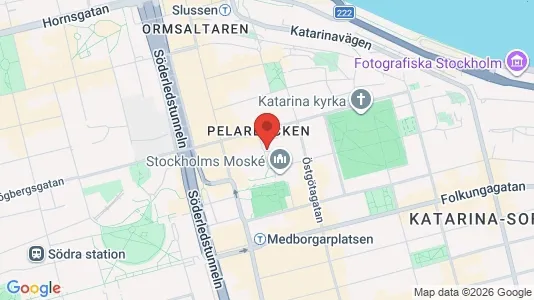 Kontorslokaler att hyra i Södermalm - kort over placeringen