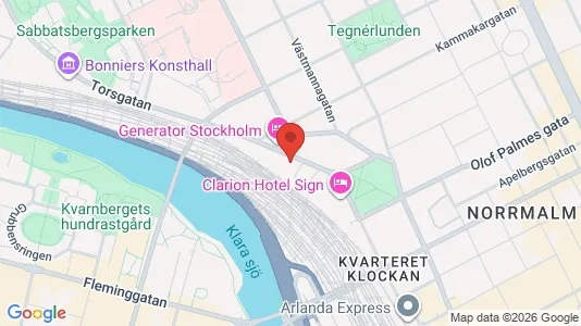 Kontorslokaler att hyra i Stockholm Innerstad - kort over placeringen