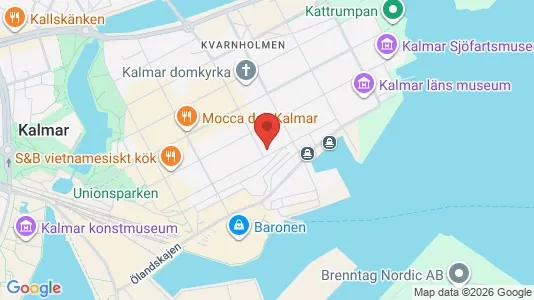 Kontorslokaler att hyra i Kalmar - kort over placeringen