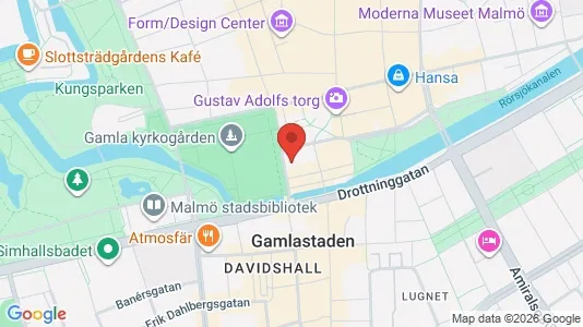 Kontorslokaler att hyra i Malmö Centrum - kort over placeringen
