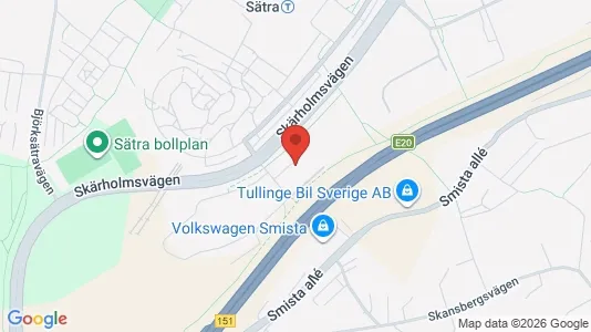 Kontorslokaler att hyra i Söderort - kort over placeringen