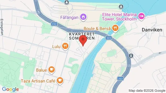 Kontorslokaler att hyra i Södermalm - kort over placeringen