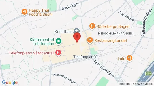 Kontorslokaler att hyra i Söderort - kort over placeringen