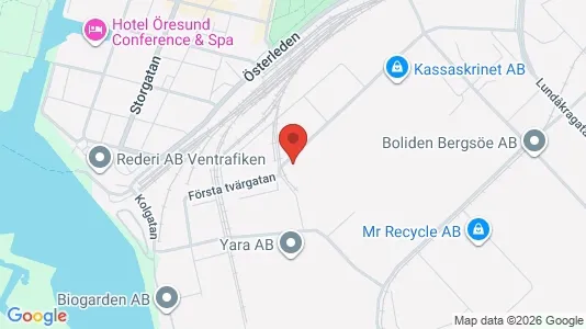 Kontorslokaler att hyra i Landskrona - Bild från Google Street View