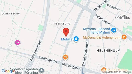 Kontorslokaler att hyra i Malmö Centrum - kort over placeringen
