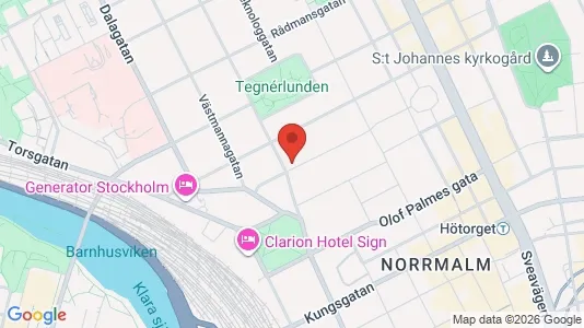 Kontorslokaler att hyra i Stockholm Innerstad - kort over placeringen