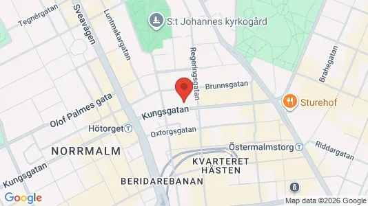 Kontorslokaler att hyra i Stockholm Innerstad - kort over placeringen