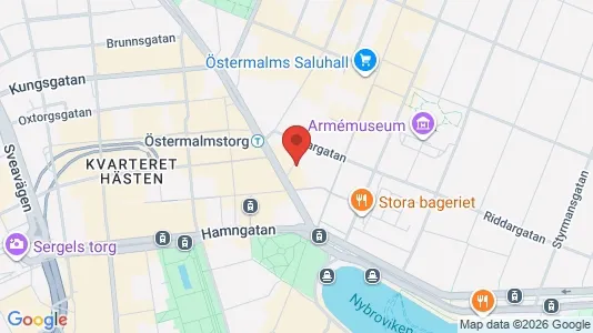 Kontorslokaler att hyra i Stockholm Innerstad - kort over placeringen