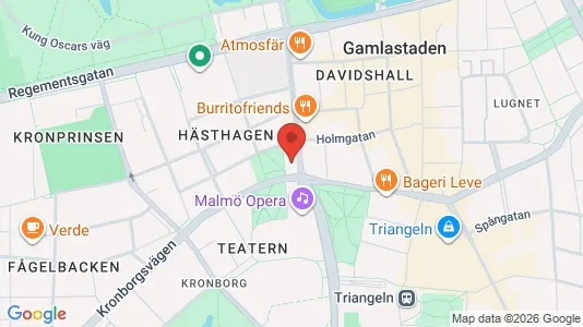 Kontorslokaler att hyra i Malmö Centrum - kort over placeringen