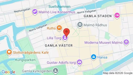 Kontorslokaler att hyra i Malmö Centrum - kort over placeringen