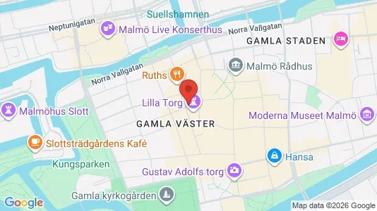 Kontorslokaler att hyra i Malmö Centrum - kort over placeringen