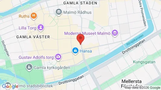 Kontorslokaler att hyra i Malmö Centrum - kort over placeringen