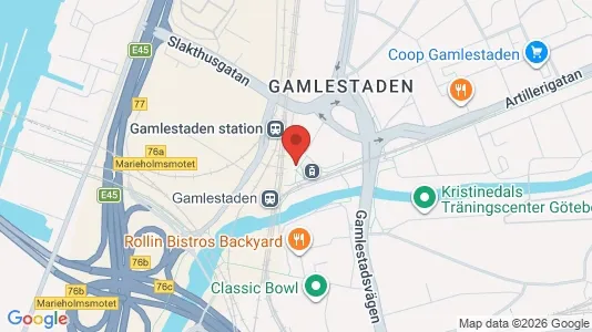 Kontorslokaler att hyra i Göteborg Östra - kort over placeringen