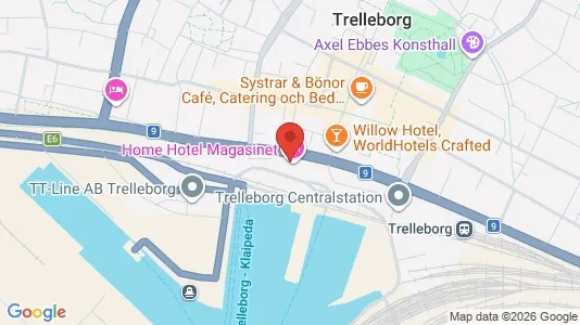 Kontorslokaler att hyra i Trelleborg - kort over placeringen