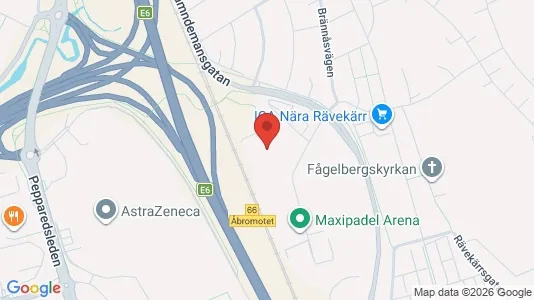 Kontorslokaler att hyra i Mölndal - kort over placeringen