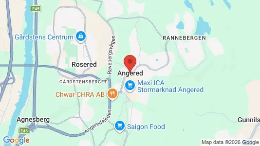 Kontorslokaler att hyra i Angered - Bild från Google Street View