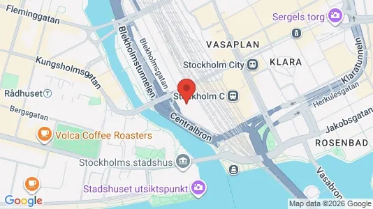 Kontorslokaler att hyra i Stockholm Innerstad - kort over placeringen