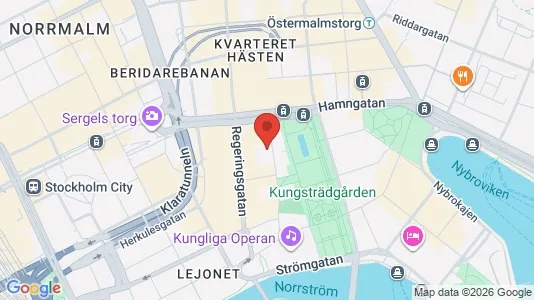 Kontorslokaler att hyra i Stockholm Innerstad - kort over placeringen