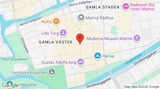 Kontorslokaler att hyra i Malmö Centrum - kort over placeringen