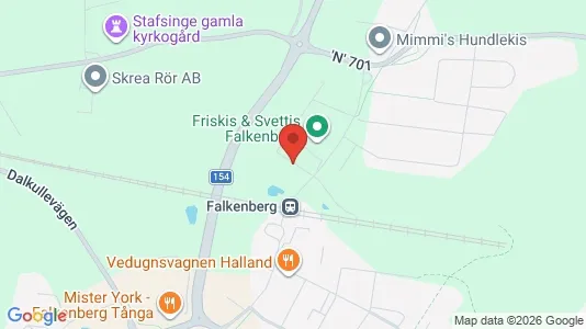 Kontorslokaler att hyra i Falkenberg - kort over placeringen