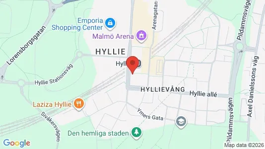 Kontorslokaler att hyra i Hyllie - kort over placeringen