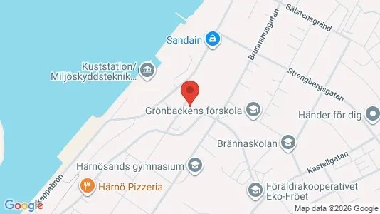 Kontorslokaler att hyra i Härnösand - kort over placeringen
