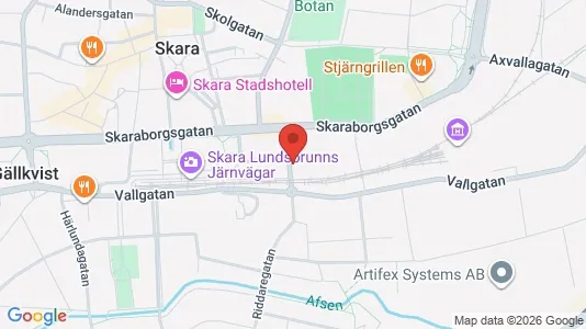 Kontorslokaler att hyra i Skara - Bild från Google Street View