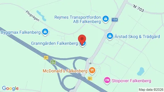 Kontorslokaler att hyra i Falkenberg - Bild från Google Street View