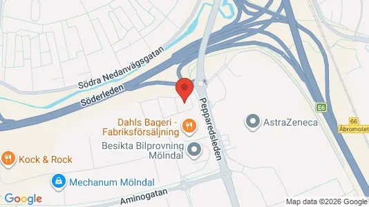 Kontorslokaler att hyra i Mölndal - Bild från Google Street View