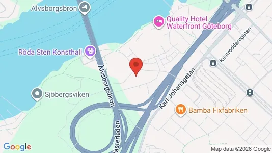 Kontorslokaler att hyra i Majorna-Linné - kort over placeringen