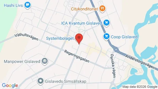 Kontorslokaler att hyra i Gislaved - Bild från Google Street View